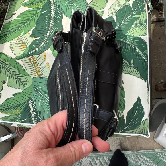 Vintage Coach Hampton Carryall Handbag 7468 Leather Black - Picture 14 of 15